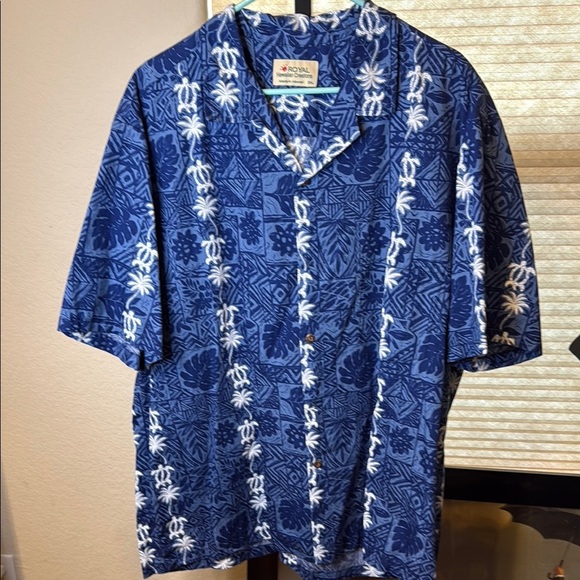 Blue Hawaiian Shirt Size 2XL - Picture 1 of 2